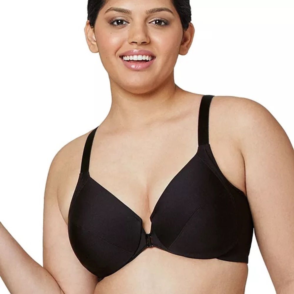 NWOT GLAMORISE Black Smoothing Front Close Wonder